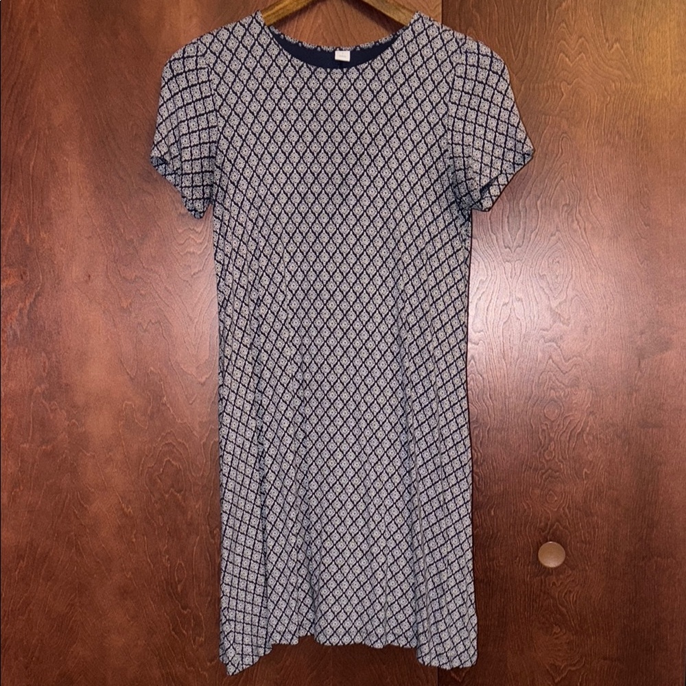 Old Navy Black & Navy Short Sleeve Dress